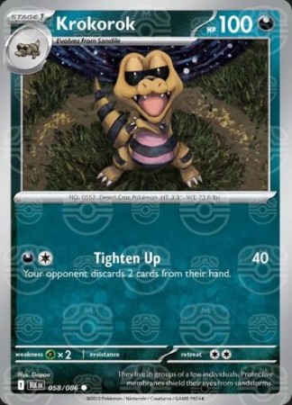 Krokorok (Master Ball Pattern) 058/086 - Black Bolt