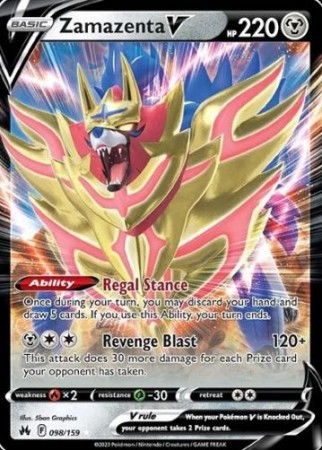 Zamazenta V 098/159 - Crown Zenith