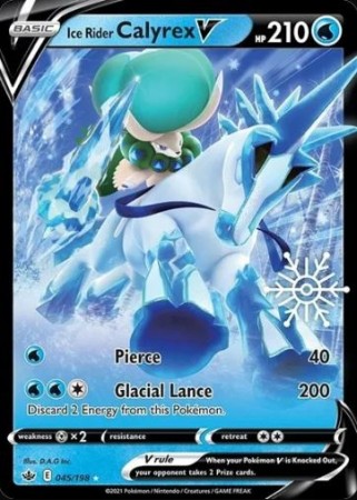 Ice Rider Calyrex V 045/198 - Holiday Calendar (Promo)