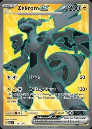 Zekrom ex 158/086 - Black Bolt