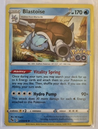 Blastoise 017/078 - Pokemon GO