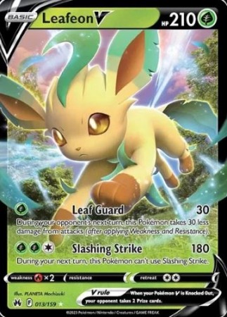 Leafeon V 013/159 - Crown Zenith