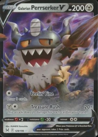Galarian Perrserker V 129/196 - Lost Origin