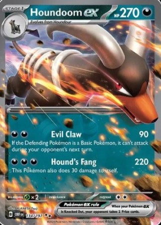 Houndoom ex 134/197 - Obsidian Flames