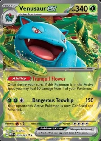 Venusaur ex 003/165 - Pokemon 151